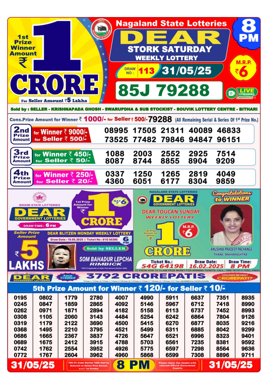 8 PM Result