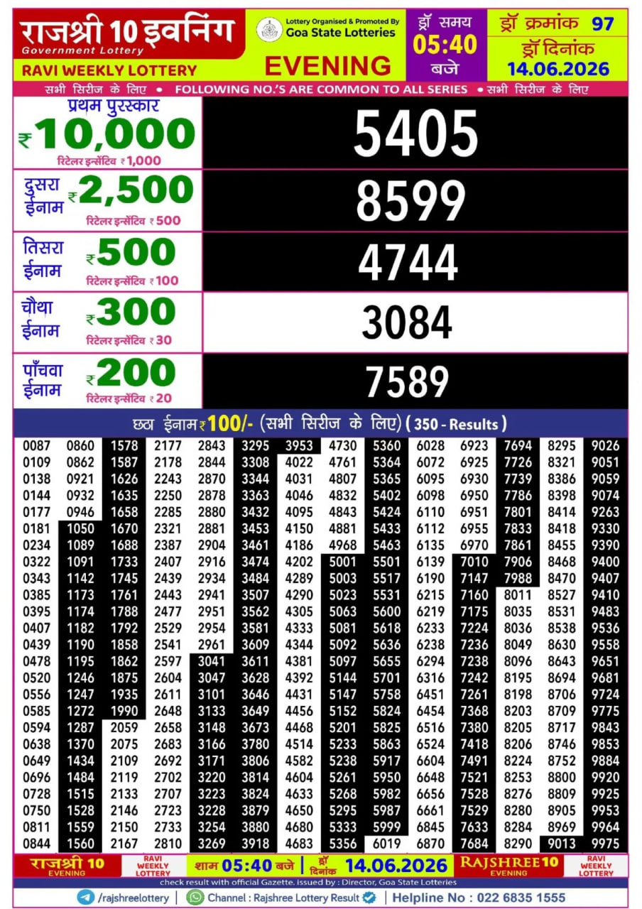 Rajshree 10 5:40 PM Result