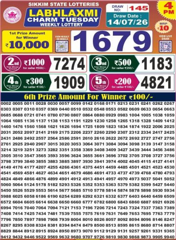 Labh Laxmi 4 PM Result
