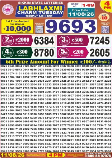 Labh Laxmi 4 PM Result