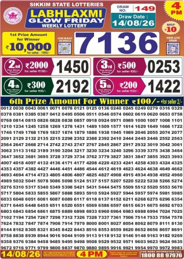 Labh Laxmi 4 PM Result