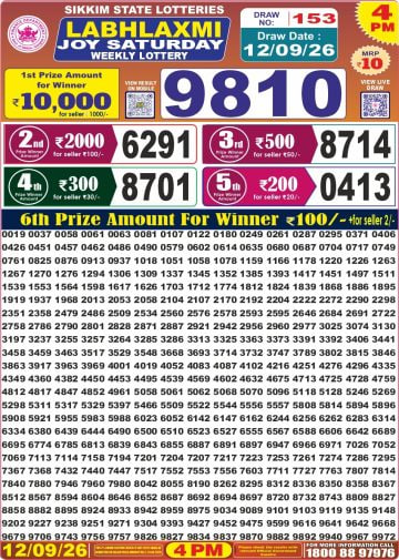 Labh Laxmi 4 PM Result