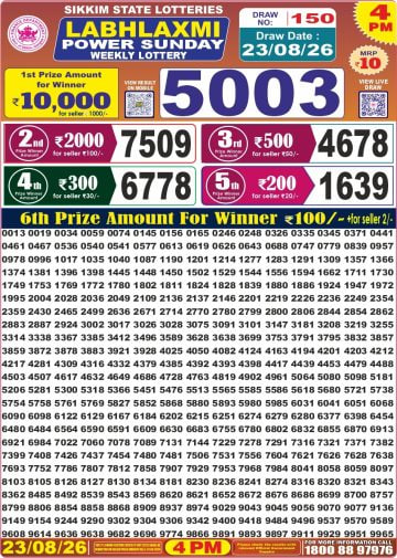 Labh Laxmi 4 PM Result
