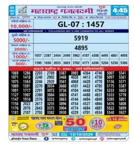 Maharashtra Gajlaxmi 4:45 PM Result