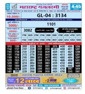 Maharashtra Gajlaxmi 4:45 PM Result