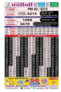 Maharashtra Padmini Weekly Draw Result
