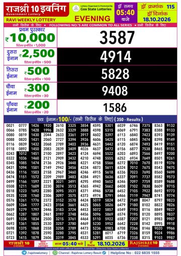 Rajshree 10 5:40 PM Result