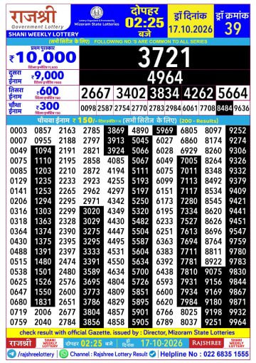 Rajshree 2:25 PM Result