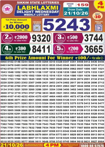 Labh Laxmi 4 PM Result