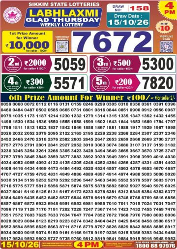 Labh Laxmi 4 PM Result