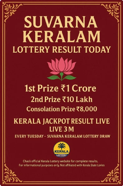 Suvarna Keralam Lottery Result Today — Kerala Friday 3 PM
